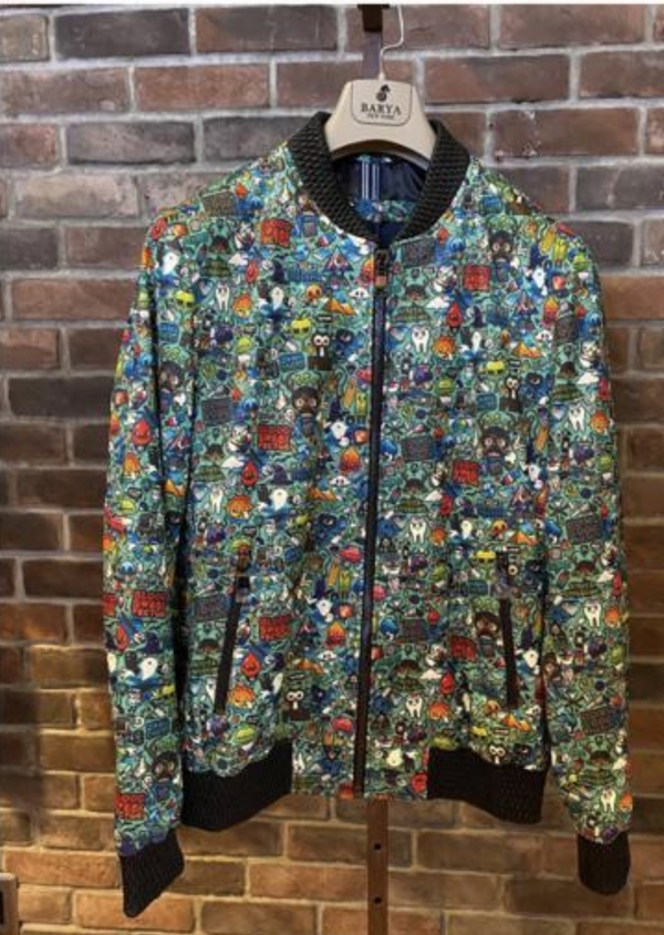Printed Leather Jacket