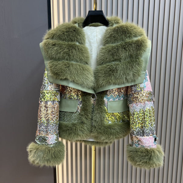Emerald Faux Fur