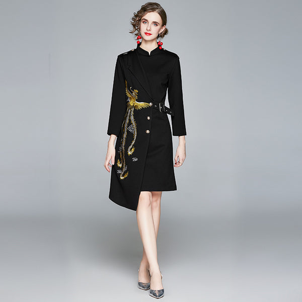 Ali's Black Dragon Dinner Dress
